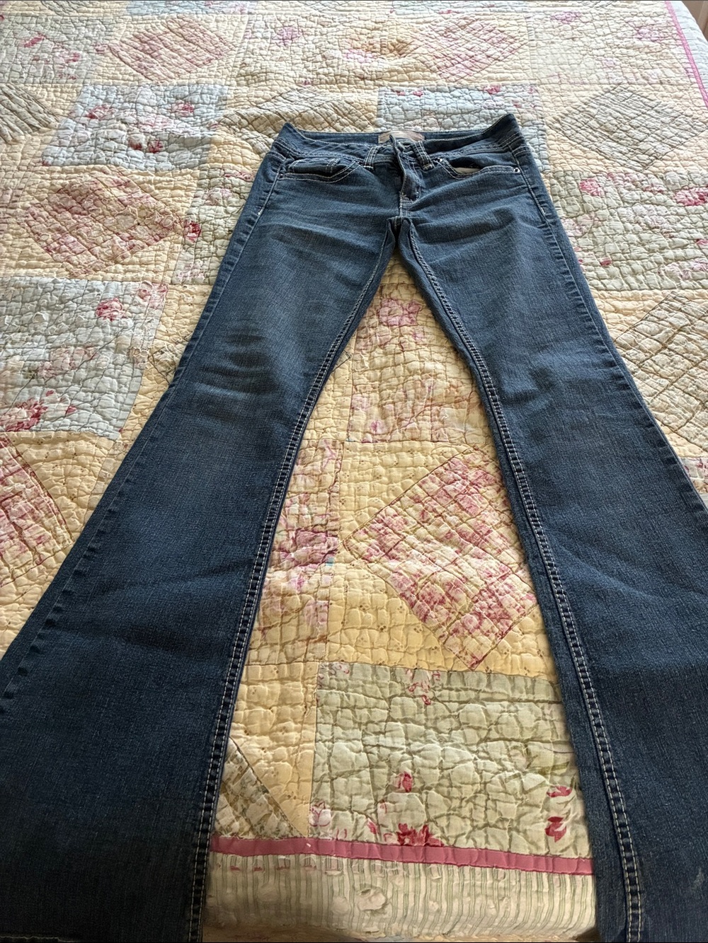 No Boundaries Dark Blue Flare Jeans
